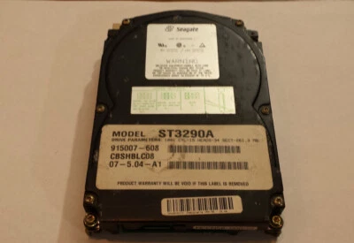 FESTPLATTE SEAGATE 261MB 3811U/min ATA PATA IDE ST3290A 64KB CACHE 3.5'' GEPRÜFT - Bild 1 von 4