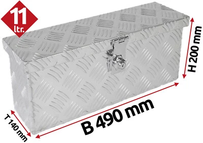 Truckbox Deichselbox Alu Riffelblech B 490 x H 200 x T 140 mm Inhalt ca. 11 Ltr. - Bild 1 von 4