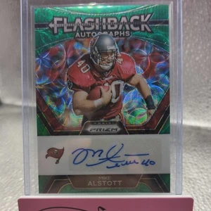 Mira telescópica verde automática Panini Prizm Football Flashback 2023 Mike Alstott/75 - Imagen 1 de 3
