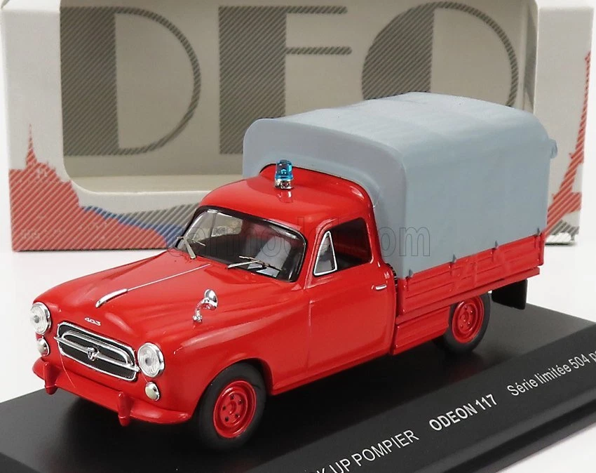 1/43 ODEON - PEUGEOT - 403 PICK-UP CLOSED SAPEURS POMPIERS 1967 ODEON117 - Immagine 1 di 1