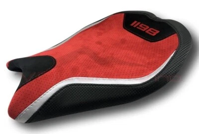 Funda Sillín Ducati 848 1098 1198 Diseño Volcano Anti Scivolo Alcantara Rojo Negro Foto 1 de 4