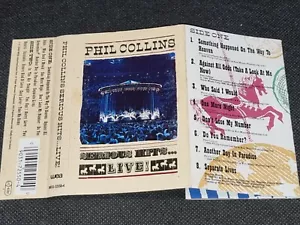PHIL COLLINS - SERIOUS HITS LIVE........ Cassette Inlay Only (No Tape) - Picture 1 of 3