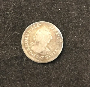 1773 Mexico Spanish Colony 1/2 Real Charles III - Picture 1 of 2