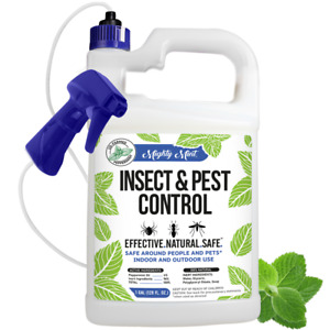 Mighty Mint Gallon (128 Oz) Insect & Pest Control Peppermint Oil Spray for Spid