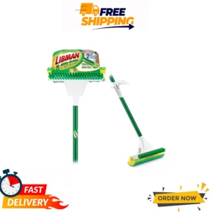 Libman Nitty Gritty Roller Schwamm Mopp mit Scheuerbürste - leistungsstarke Bodenreinigung - Bild 1 von 9