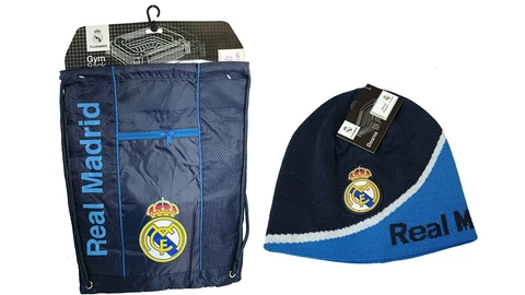 Real Madrid C.F. Official Licensed Soccer Cinch Bag & Beanie Combo 06-3 Cover