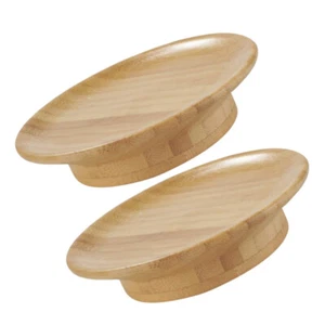 2 Pezzi Topper per Caramelle in Bicchiere da Vino, Topper per Piatti, Sottobicchieri in Bambù, - Foto 1 di 12
