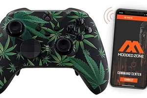 "420 Black" XBOX ONE ELITE 2 Series SMART Custom Modded Controller. Mods for FPS - Picture 1 of 8