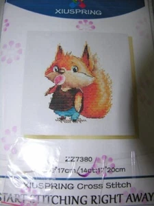Stickpackung 17X20 cm 14 ct - Komplettset - Fuchs mit Lolli NEU - Bild 1 von 1