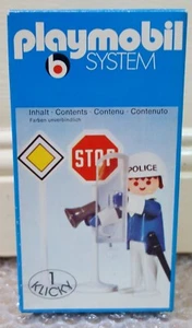 1975 Geobra Playmobil System 3324 Policier avec Accessoires Neuf Sachet Scéllé ! - Imagen 1 de 7