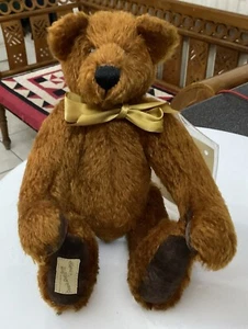 Deans Rag Book Plush Mohair Soft Toy Ltd Ed Jointed Teddy Bear HOBSON Brown - Picture 1 of 16