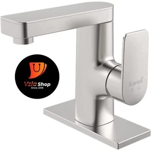 Grifo para fregadero de baño níquel cepillado (CAJA ABIERTA - NUNCA USADO - PEQUEÑO RASGUÑO) - Imagen 1 de 7