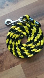 Cuerda de plomo de nailon poli caballo pony cabra perro oveja perro EE. UU. amarillo/negro - Imagen 1 de 2
