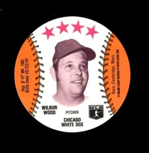 Bolsas de almuerzo MSA Safelon 1976 discos Wilbur Wood Chicago White Sox como nuevas - Imagen 1 de 2