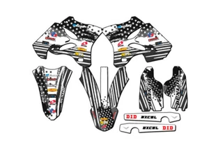 2005-2007 YZ 125 MERICA Grey Senge Graphics Kit Compatible with Yamaha - Picture 1 of 10