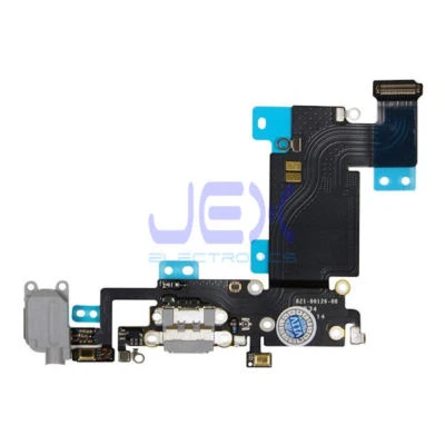 Gray Charging Port/dock Microphone Headphone jack Flex Cable for Iphone 6S Plus - Image 1 of 2
