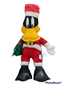 WB Looney Tunes DAFFY DUCK As Santa Claus Plush ACE 1998 - Picture 1 of 3