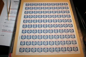 US Scott #O154 Bogen mit 100 offiziellen Briefmarken 1 Cent postfrisch - Bild 1 von 3