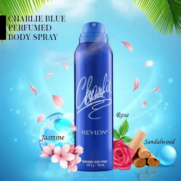Spray corporal perfumado Revlon Charlie Blue (150 ml) (paquete de 2) Foto 1 de 4