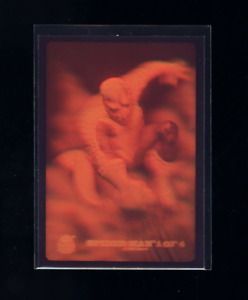 1994 MARVEL UNIVERSE #1 SPIDER-MAN HOLOGRAM RED ORANGE INSERT CARD MINT