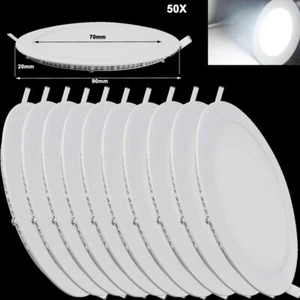 Panel LED 50x 3W Foco empotrable Lámpara de techo Redondo Blanco frío LED Lámpara de bañera - Imagen 1 de 10