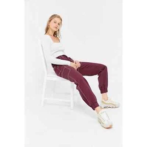 BDG Urban Outfitters Wine Jeans Cargo Joggers Pants Women's Size 26 Purple Skate - Picture 1 of 10