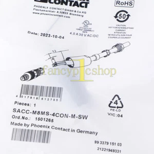 ONE Phoenix Contact connector SACC-M8MS-4CON-M-SW 1501265 new - Picture 1 of 1
