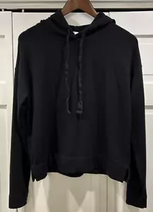 Vineyard Vines Black Hooded Sweatshirt Size M Cozy Casual - Picture 1 of 5