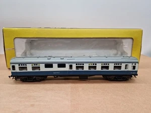 TRIX T.T.R 'OO' GAUGE BR BLUE/GREY BUFFET COACH BOXED - Picture 1 of 9