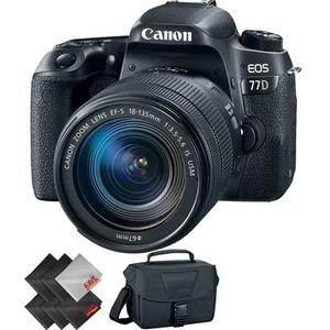 Canon EOS 77D DSLR Camera with 18-135mm USM Lens + 2 Year Accidental Warranty - Picture 1 of 1