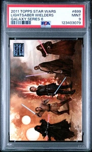 2011 Topps Star Wars Galaxy Series 6 Lightsaber Wielders #699 PSA 9 - Picture 1 of 2