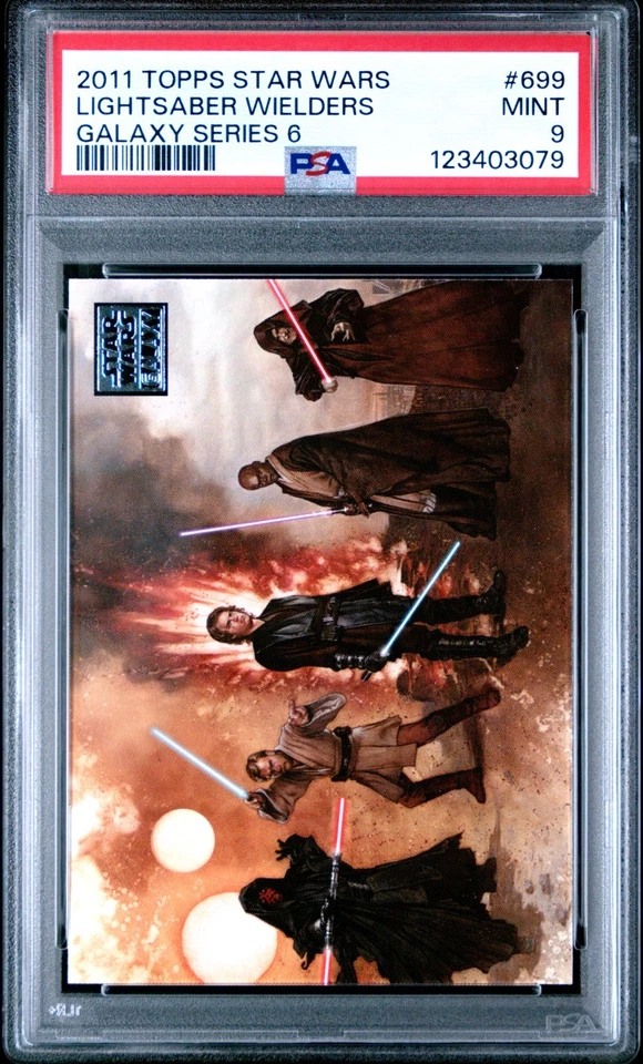 2011 Topps Star Wars Galaxy Series 6 Lightsaber Wielders #699 PSA 9 - Image 1 of 2