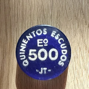 Quinientos Escudos 500 JT Casino Chip Jeton Token - Picture 1 of 3
