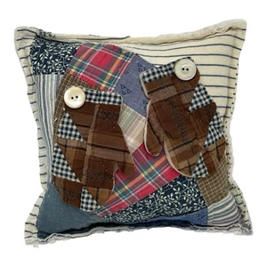 NEU Handarbeit Weihnachten Winter Fäustlinge Kissen Vintage Quilt Chenille Tagesdecke - Bild 1 von 8