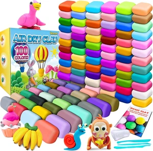 Argilla Magica per Modellare, 100 Colori, Argilla Modellabile per Bambini, Fai D - Foto 1 di 12