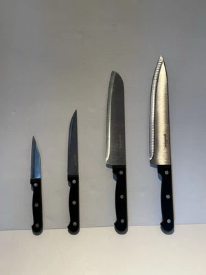 Juego de cuchillos de 4 piezas cuchillo de chef, Santoku, utilitario, cuchillos de pelar marca goodcook Foto 1 de 4