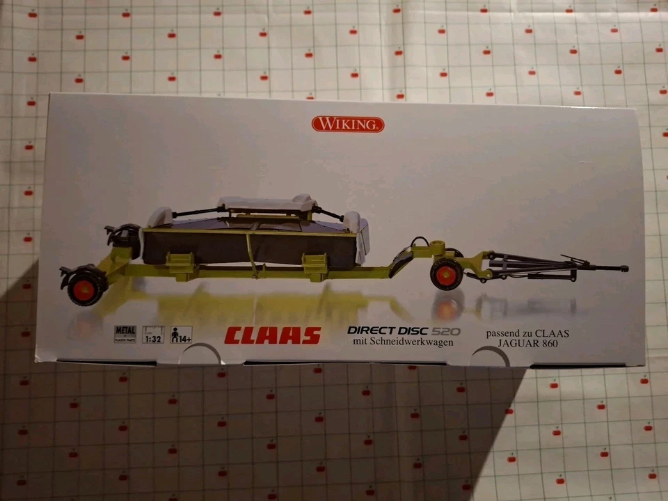 Wiking 0778 25 1:32 CLAAS Direct Disc 520 mit Schneidwerkwagen Zu Jaguar 860 Neu - Bild 1 von 1