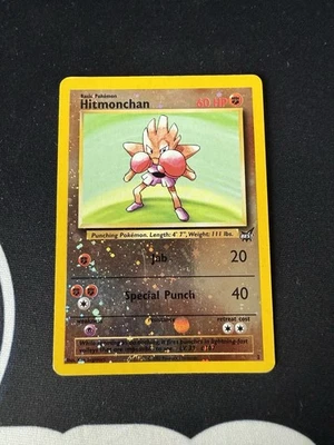 Hitmonchan #2 Best of Game Reverse Holo Pokemon FOIL SHIFT ERROR - DMG - Image 1 of 3