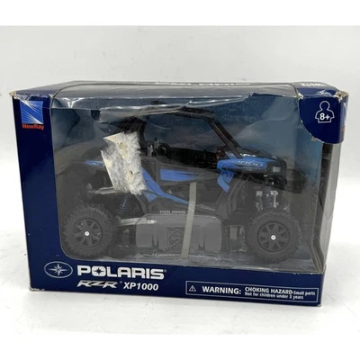 NewRay 1 18 Scale Die Cast Polaris RZR XP 1000 Toy Model Blue - Image 1 of 4