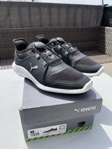 Puma Ignite Fasten8 Disc Größe 7 Golfschuh ohne Spikes, schwarz, weiß, Quick Tight - Bild 1 von 14