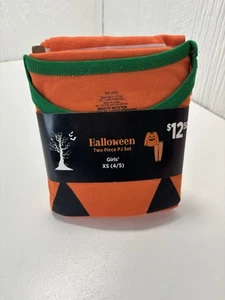 Girl's Halloween Two-Piece Pajama Set - Long Sleeve Top & Pants - Size: XS (4-5) - Picture 1 of 7