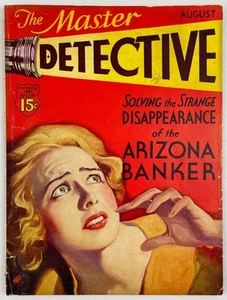 The Master Detective Magazine, August 1933, Vintage True Crime Stories, Pulp - Picture 1 of 5