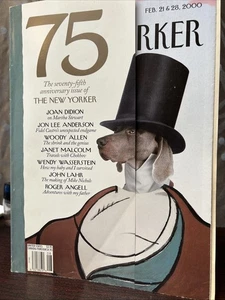 75th Anniversary New Yorker Magazine Wm. Wegman Weimeraner Canine Eustace Cover - Picture 1 of 9