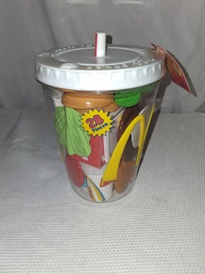 McDonald’s Play Food Toy LotCDI Nuggets Pie Apples Drink Cookies New Sealed rare - Image 1 of 3