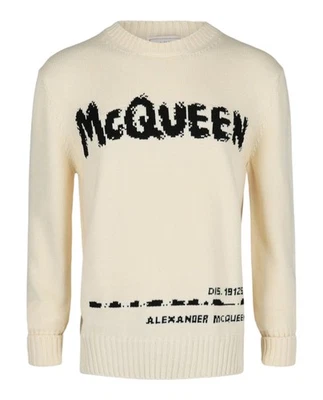 Alexander McQueen Mens Logo Crewneck Sweater - Image 1 of 3