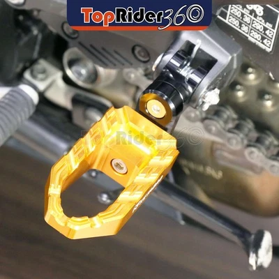 GOLD 25mm Extended BUZZ Front Foot Pegs For Ducati 848 /R/EVO 08-13 12 11 10 09 - Image 1 of 4