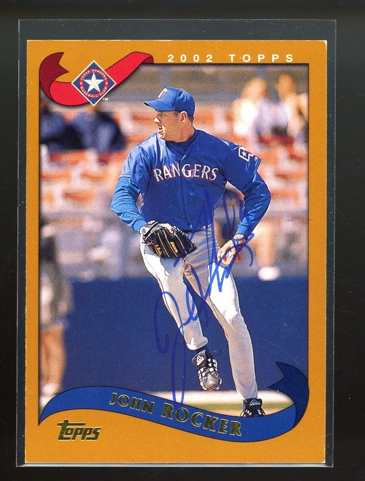 2002 Topps JOHN ROCKER Signed Card autograph auto BRAVES RANGERS - Image 1 of 1