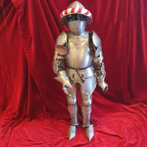 Handcrafted Child-Sized Medieval Knight Suit of Armor -- Decorative collectible - Picture 1 of 11