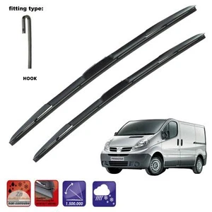 Fits NISSAN PRIMASTAR 2002-ON Set Of 2 Front Wiper Blades HY-035 24"21" - Picture 1 of 12