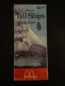 1980 Official Tall Ships Pocket Guide Boston Massachusetts Sponsored McDonalds - Picture 1 of 7